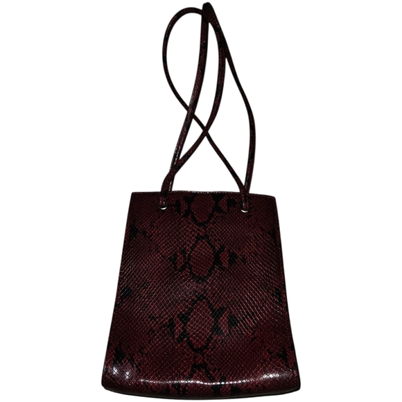 Nine West Acessories Snakeskin Printed Shoulder Purse & Keychain Wallet Bundle - Picture 3 of 7